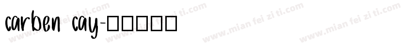 carben cay字体转换